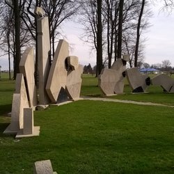 Witten Park - Rolling Rhythm sculpture by Dale Enochs (2008) is the main feature of the park