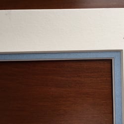 Tradewind Products Art II - "Quality" marks on the framing mat.