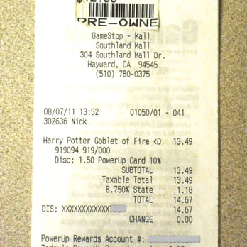 Gamestop - Pay close attention to the price tag on the merchandise and to how much you are actually charged - Mobile Phones Near Me - Hayward, California