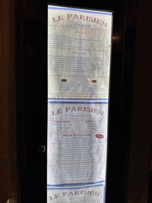 Menu photo 1 Le Parisien New York, NY Menu photo 1 Le Parisien New York, NY
