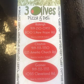 3 Olives Pizza & Deli - 3 locations - Pizza Near Me - Garner, North Carolina