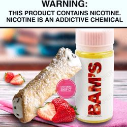 Lava Smoke Shop - BAM'S Strawberry Cannoli e - liquid