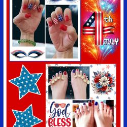 Wynn Nail Spa - Just finished my visit today with Ly & Lily! They did a FANTASTIC job again! I love the Patriotic design on both hands & toes!
