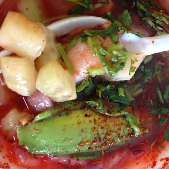 La Fresa - super clamato with shrimp, cucumber,onion, clamato, tajin, more.. - Desserts Near Me - Brawley, California La Fresa - super clamato with shrimp, cucumber,onion, clamato, tajin, more.. - Desserts Near Me - Brawley, California