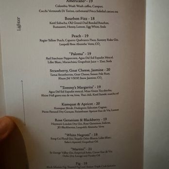 Firstborn - Cocktail menu - Chinese Near Me - Los Angeles, California