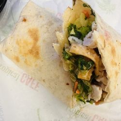 Thai chicken wrap