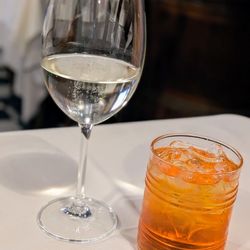 Antico Dolo - June 23, 2025; House Sparkling Wine (€6); Aperol Spritz (€7).