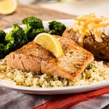 Cheddar's Scratch Kitchen - Try our salmon grilled, blackened or bourbon-glazed over rice. Served with two sides. - American Near Me - Gainesville, Georgia Cheddar's Scratch Kitchen - Try our salmon grilled, blackened or bourbon-glazed over rice. Served with two sides. - American Near Me - Gainesville, Georgia