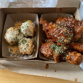 Kokio Republic - Combo #1: 4 pcs Korean Fried Chicken and 3 pcs Kimchi Balls - Chicken Shop Near Me - San Francisco, California Kokio Republic - Combo #1: 4 pcs Korean Fried Chicken and 3 pcs Kimchi Balls - Chicken Shop Near Me - San Francisco, California