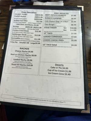 Menu photo 3 380 Diner Newcastle, TX
