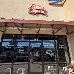 Exterior outside entrance of Tallinn Creperia - Outside sign - Sparks, Nevada Exterior outside entrance of Tallinn Creperia - Outside sign - Sparks, Nevada
