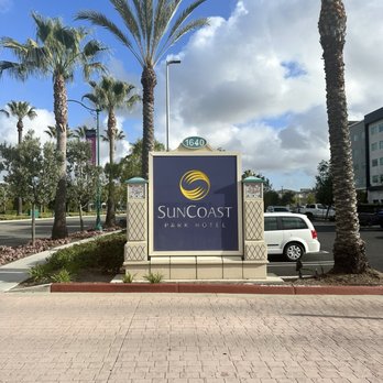 Sun Coast Park - Hotel Signage - Hotels Near Me - Anaheim, California
