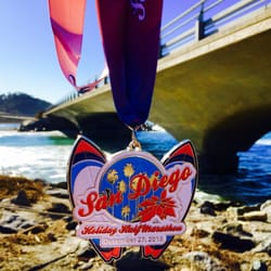 San Diego Holiday Half Marathon - 2015 Medal