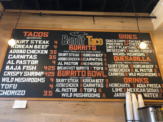 Menu photo 4 Bandit Taco Washington, DC, DC