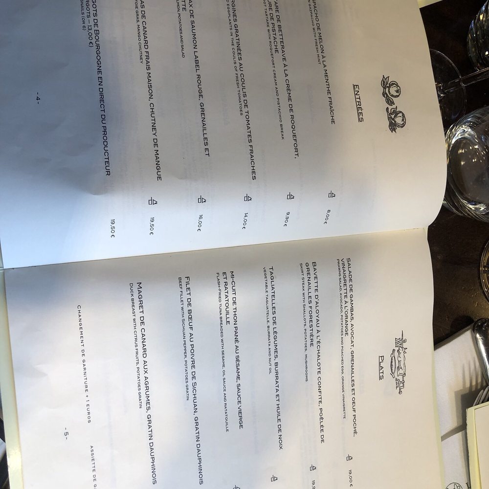 Le Coupe-Chou - Menu Summer 2018 - French Near Me - Paris, 75 Le Coupe-Chou - Menu Summer 2018 - French Near Me - Paris, 75