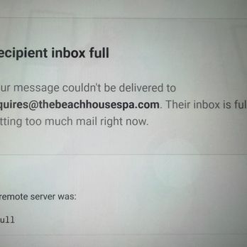 The Beach House Spa - Screenshot of response from an email sent to the spa trying to get the service I paid for, but to no avail. - Waxing Near Me - Elkridge, Maryland The Beach House Spa - Screenshot of response from an email sent to the spa trying to get the service I paid for, but to no avail. - Waxing Near Me - Elkridge, Maryland
