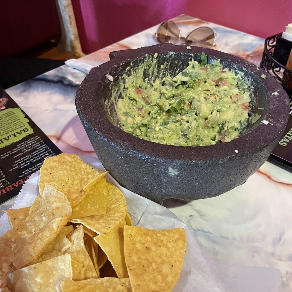 Guacamole made fresh at your table.
