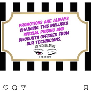 3D Microblading Eyebrows - Instagram post, which has since been deleted, posted less than 4 hours after conversation with the "customer care" - Permanent Makeup Near Me - Orange, California 3D Microblading Eyebrows - Instagram post, which has since been deleted, posted less than 4 hours after conversation with the "customer care" - Permanent Makeup Near Me - Orange, California