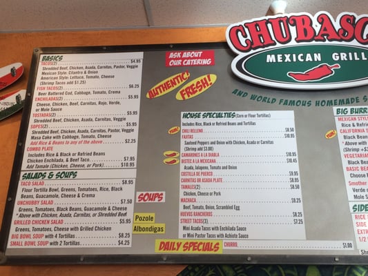 Menu photo 4 El Chubasco Park City, UT Menu photo 4 El Chubasco Park City, UT
