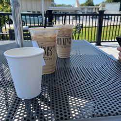 Old King’s Coffeehouse - Iced vanilla lattes!