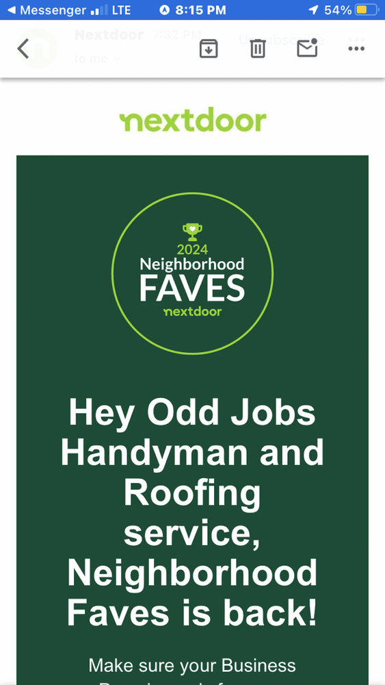 Slide of Odd Jobs Handyman and Roofing