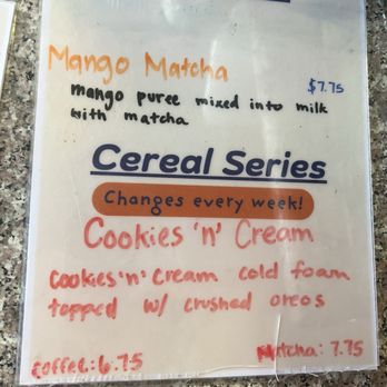 Tres Cafe - Seasonal matcha and coffees 2026 - Coffee & Tea Near Me - Moreno Valley, California