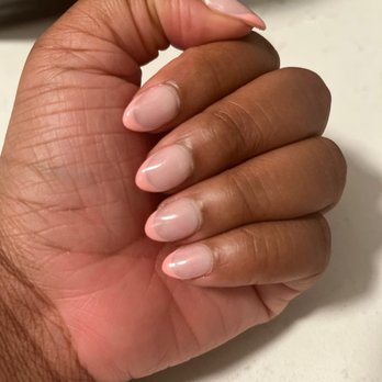 Paint Nails & Spa - Pink French with a pinkish base (dip powder) - Massage Near Me - Garden City Park, New York Paint Nails & Spa - Pink French with a pinkish base (dip powder) - Massage Near Me - Garden City Park, New York