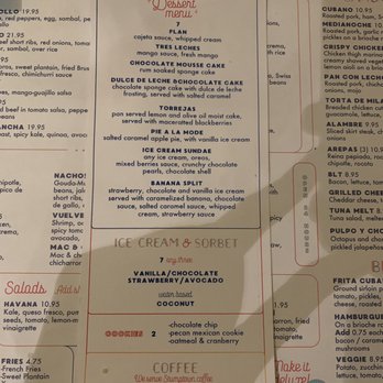 Coppelia - Dessert menu - Cuban Near Me - New York, New York Coppelia - Dessert menu - Cuban Near Me - New York, New York