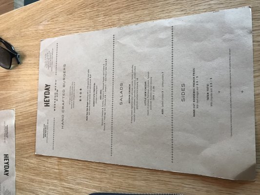 Menu photo 8 Heyday Bar & Restaurant Seattle, WA