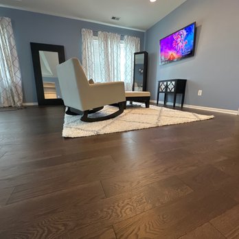 AG Construction - Newly installed Wickham solid hardwood flooring. We are so happy with our new floors! - Flooring Near Me