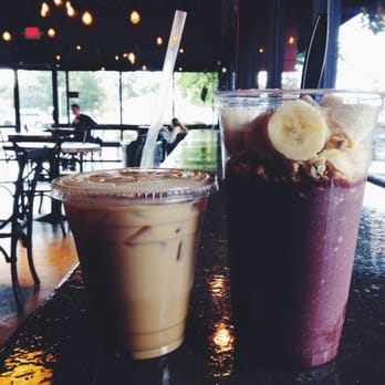 Lift Coffee Roasters - Acai bowl to go and an iced vanilla latte - Coffee & Tea Near Me - Riverside, California Lift Coffee Roasters - Acai bowl to go and an iced vanilla latte - Coffee & Tea Near Me - Riverside, California