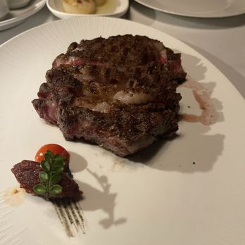 The Pines Modern Steakhouse - 2 of 2 ribeyes that we ordered. A bit more fatty than usual - Steakhouses Near Me - S Highland, California The Pines Modern Steakhouse - 2 of 2 ribeyes that we ordered. A bit more fatty than usual - Steakhouses Near Me - S Highland, California