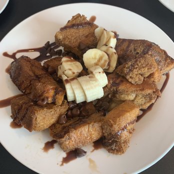 Java Grind & Grill - French toast bites with chocolate and banana - Coffee & Tea Near Me - Stoneham, Massachusetts