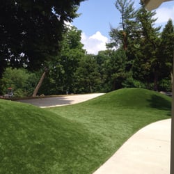 Ellsworth Park - AstroTurf. I wonder what this will smell like on a hot, humid day.