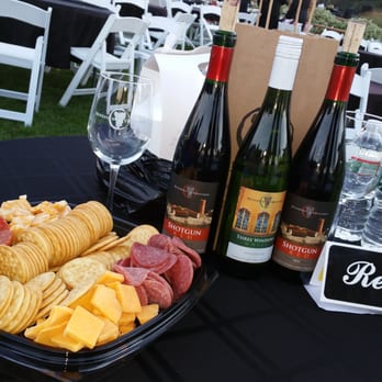 Beneduce Vineyards - Our table. The shot gun is the sweetest they have and it's red & the 3 windows is white but more semi sweet. - Wineries Near Me - Pittstown, New Jersey