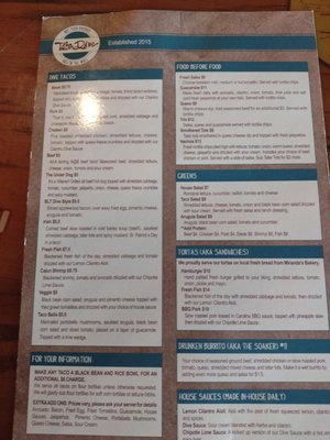 Menu photo 1 Taco Dive Port Saint Lucie, FL Menu photo 1 Taco Dive Port Saint Lucie, FL