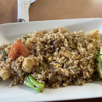Lucky Thai Cuisine - Fried Rice with extra egg, no white onion and add pineapple - Thai Near Me - Houston, Texas Lucky Thai Cuisine - Fried Rice with extra egg, no white onion and add pineapple - Thai Near Me - Houston, Texas