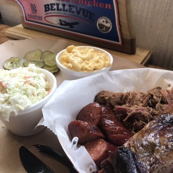 Slap's BBQ - The Three Little Pigs combo has three types of smoked pork with two sides. - Barbeque Near Me - Kansas City, Kansas Slap's BBQ - The Three Little Pigs combo has three types of smoked pork with two sides. - Barbeque Near Me - Kansas City, Kansas