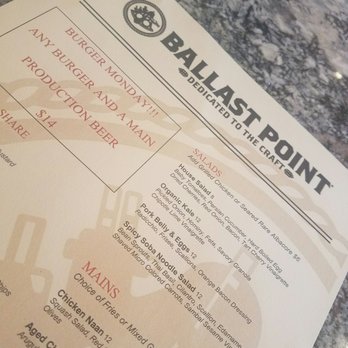 Ballast Point Brewing Long Beach - Monday buger monday - Breweries Near Me - Long Beach, California