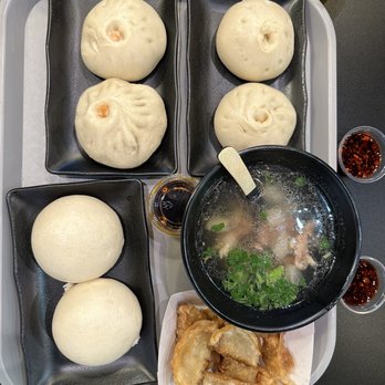 Bao Space - Shrimp bao, Berkshire pork bao, pan fried dumpling, black sesame bao, beef radish soup - Asian Fusion Near Me - Ann Arbor, Michigan