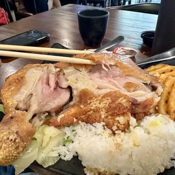 Chan Kee - Chicken was undercooked, with pink, unsafe meat beneath a crisp coating. - Breakfast & Brunch Near Me - Diamond Bar, California Chan Kee - Chicken was undercooked, with pink, unsafe meat beneath a crisp coating. - Breakfast & Brunch Near Me - Diamond Bar, California