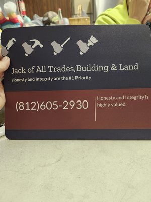 Jack of All Trades,Building and Land
