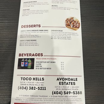 Donatos Pizza - Pizza Near Me - Atlanta, Georgia Donatos Pizza - Pizza Near Me - Atlanta, Georgia