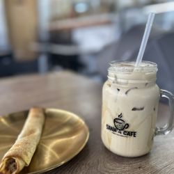Mediterranean Grill House - Iced coffee msakhan roll