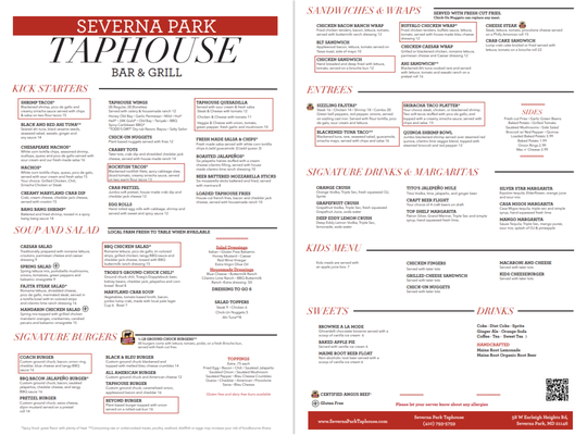 Menu photo 1 Severna Park Taphouse Severna Park, MD Menu photo 1 Severna Park Taphouse Severna Park, MD