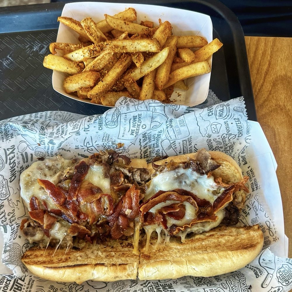 Charleys Cheesesteaks - Bacon 3 Cheese - Cheesesteaks Near Me - Spring, Texas Charleys Cheesesteaks - Bacon 3 Cheese - Cheesesteaks Near Me - Spring, Texas