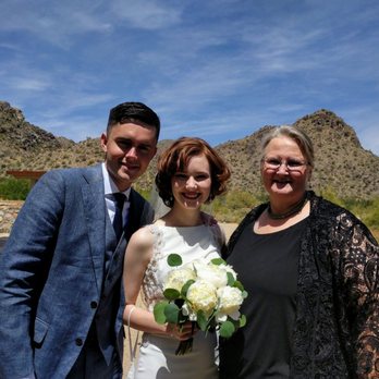 Get Hitched Kwik - A sweet young couple saying their I Dos in the White Tank Mountains. Nothing went off as planned but we rolled with the punches. - Officiants Near Me