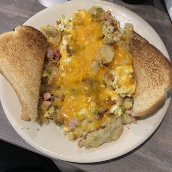 The Crows Nest Diner - German eggs with Cheddar cheese. - American Near Me - North Canton, Ohio