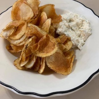 Our Place Bistro - a plate of potato chips and dip - American Near Me - Lordstown, Ohio Our Place Bistro - a plate of potato chips and dip - American Near Me - Lordstown, Ohio