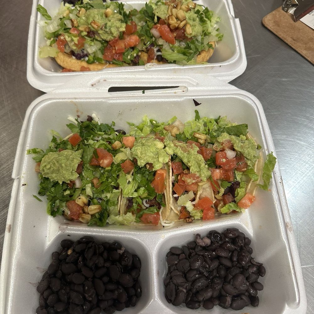 18. Sopes and 5 Street Tacos with no meat. 18. Sopes and 5 Street Tacos with no meat.